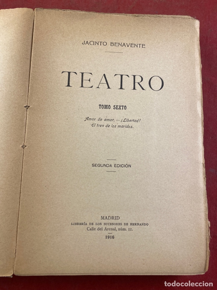 Libros antiguos: JACINTO BENAVENTE - Foto 2