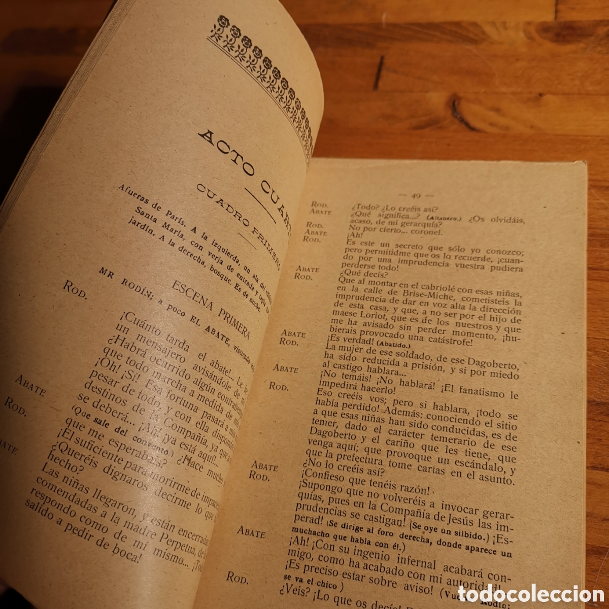 Libros antiguos: Libro de Teatro El Jud&iacute;o errante de 1914 - Foto 5