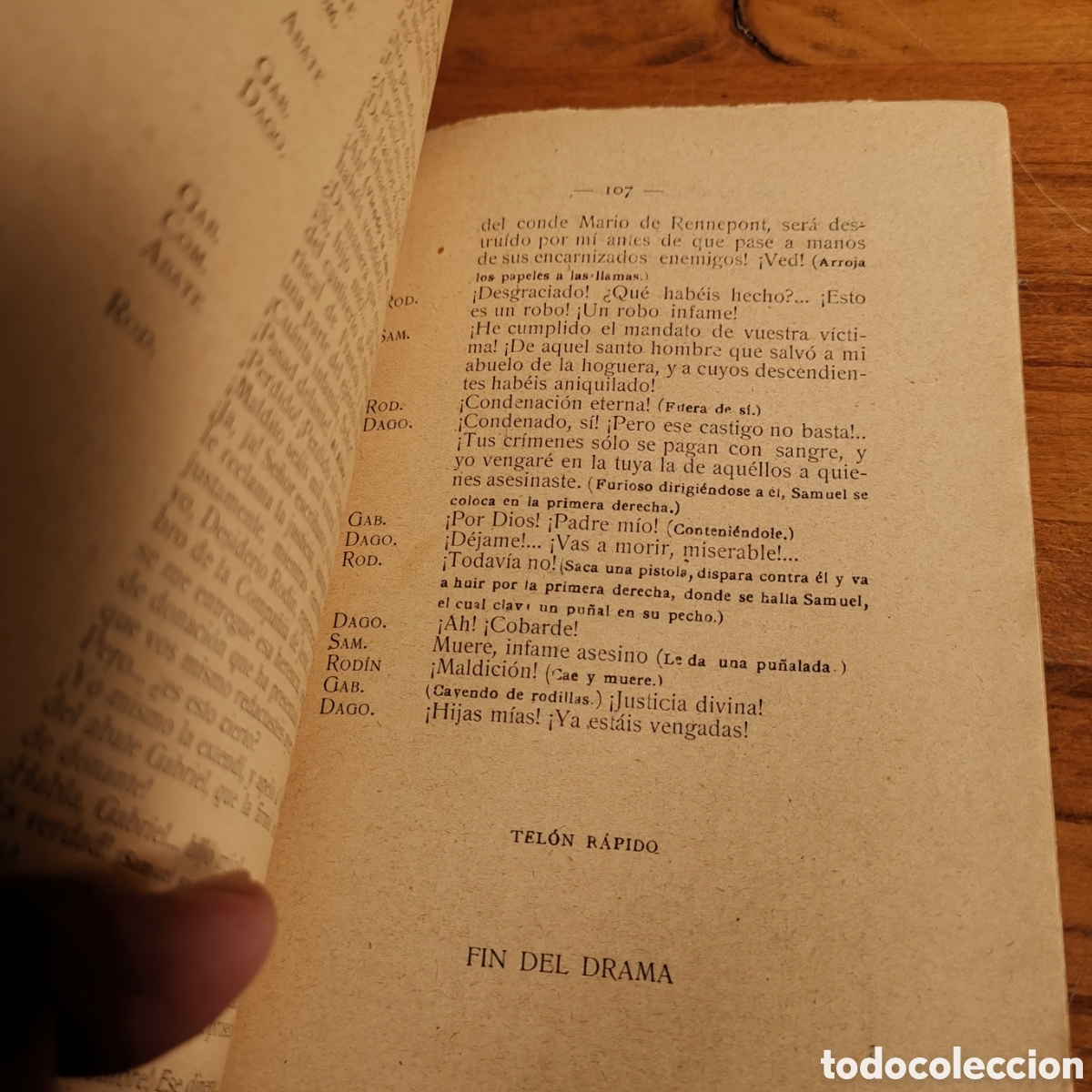 Libros antiguos: Libro de Teatro El Jud&iacute;o errante de 1914 - Foto 6