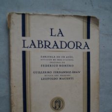 Libros antiguos: LA LABRADORA. FEDERICO ROMERO. Lote 367168026
