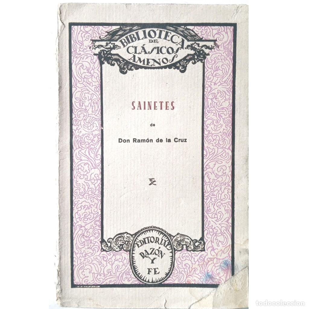 Libros antiguos: SAINETES. Cruz, Ram&oacute;n De La - Foto 1