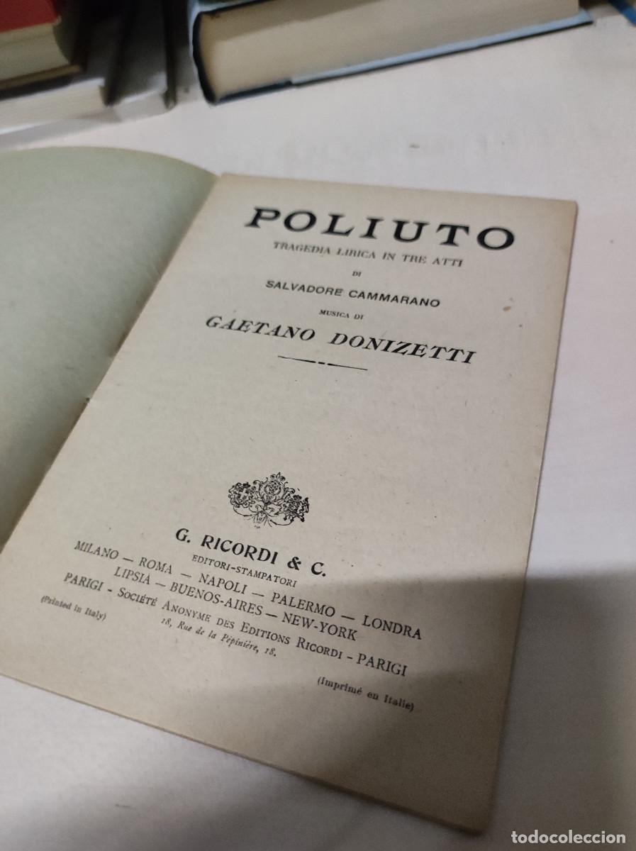 Libros antiguos: POLIUTO DONIZETTI - Foto 4
