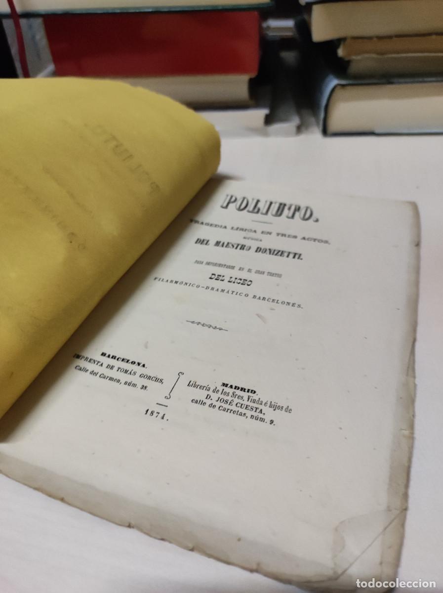 Libros antiguos: POLIUTO DONIZETTI - Foto 4