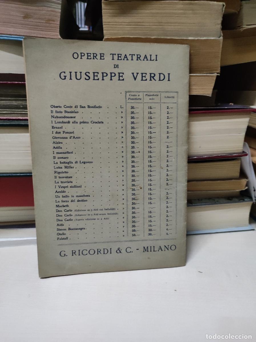 Libros antiguos: VERDI ERNANI - Foto 6