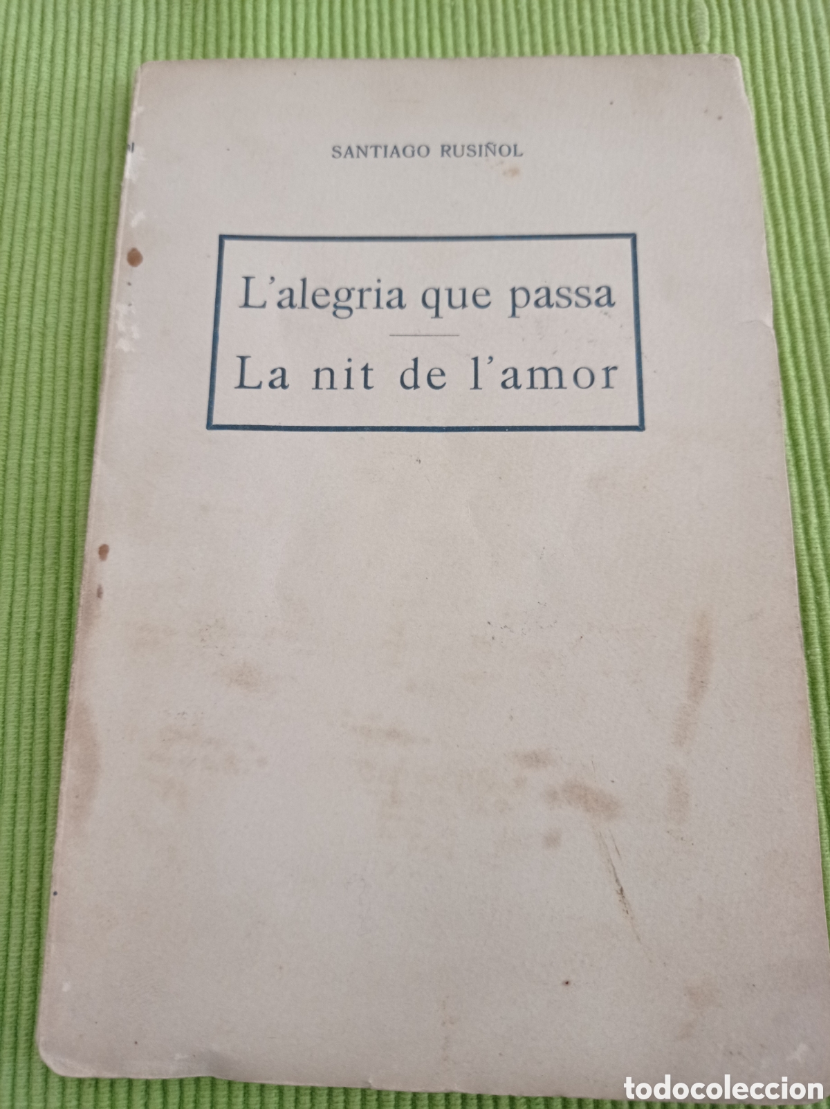Libros antiguos: Lalegria que passa La nit de lamor - Foto 1