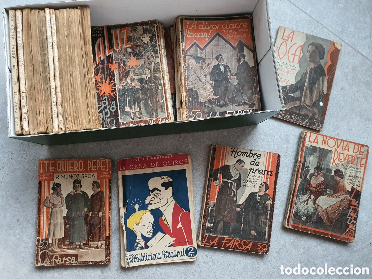 Libri antichi: Gran lote teatro La Farsa a&ntilde;os 30