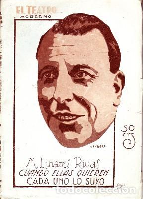 Livros antigos: CUANDO ELLAS QUIEREN. CADA UNO LO SUYO. LUNARES RIVAS, M. A-TEMO-217