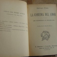 Libros antiguos: LA COMEDIA DEL AMOR/LOS GUERREROS EN HELGELAND/CUANDO RESUCITEMOS/ROSMERSHOLM/ E. IBSEN. VALENCIA.. Lote 382332144