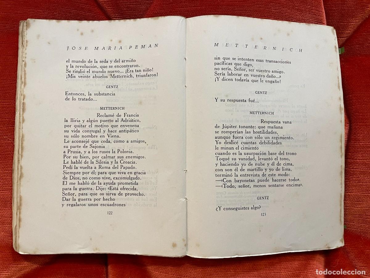 Libros antiguos: JOS&Eacute; MAR&Iacute;A PEM&Aacute;N. METTERNICH. - Foto 3
