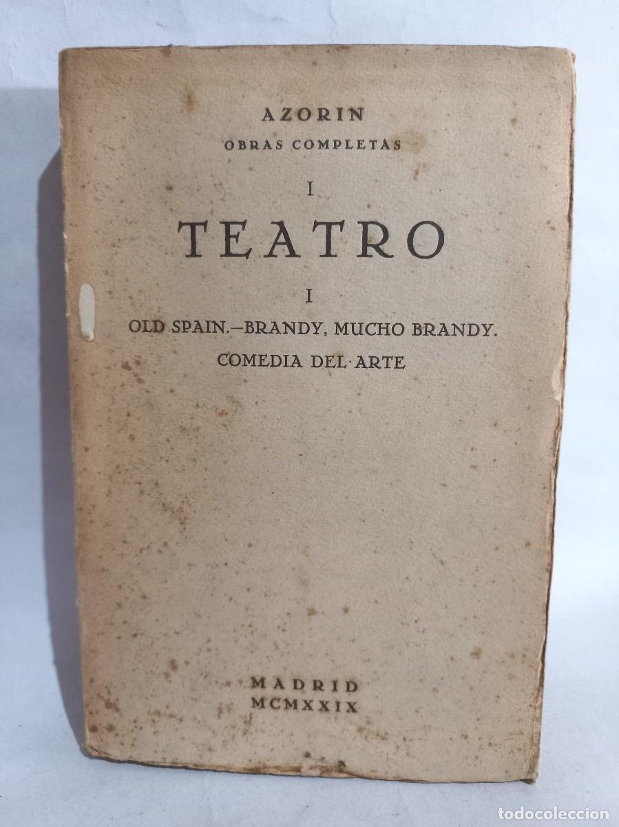 Libros antiguos: Azorin - Teatro - Primera edici&oacute;n - 1929 - Foto 1
