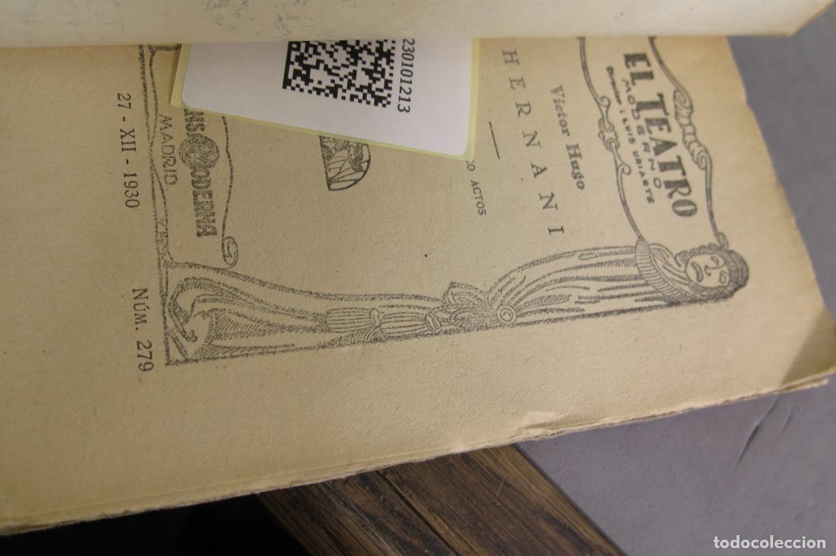 Libros antiguos: Hernani. HUGO - Foto 2