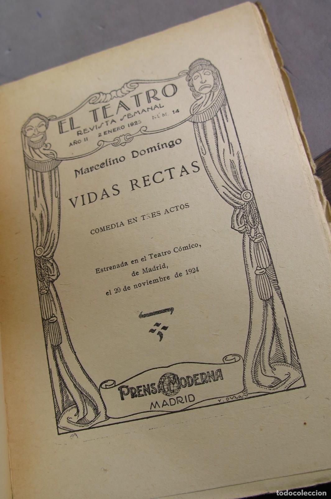 Libros antiguos: VIDAS RECTAS. DOMINGO - Foto 2