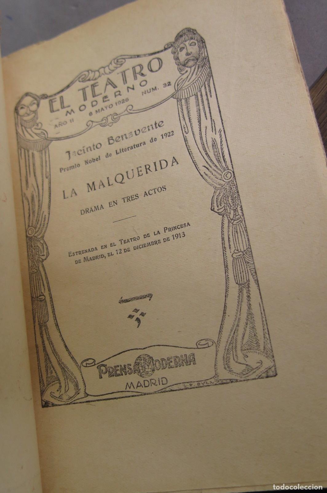 Libros antiguos: LA MALQUERIDA. BENAVENTE - Foto 3