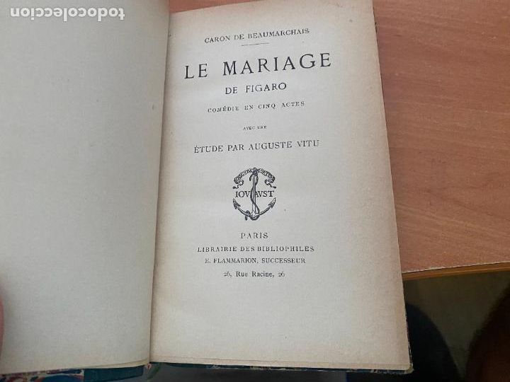 Libros antiguos: LAS BODAS DE FIGARO EN FRANCES (LB57) - Foto 2