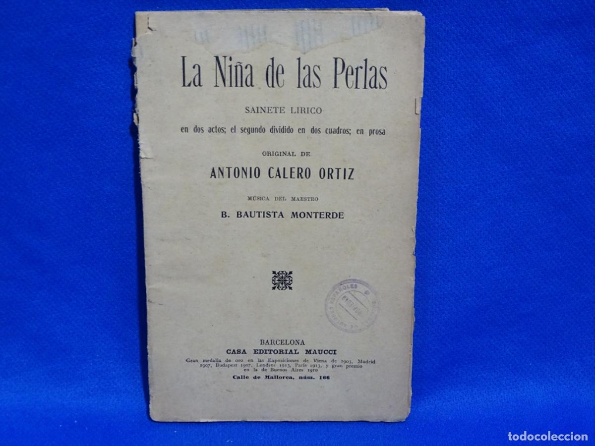 Antiquarische B&uuml;cher: LA NI&Ntilde;A DE LAS PERLAS. ANTONIO CALERO ORTIZ. MAUCCI 1924.