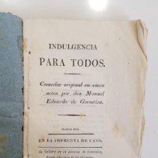 Libros antiguos: INDULGENCIA PARA DOS. MANUEL EDUARDO DE GOROSTIZA. MADRID, 1818