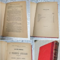 Libros antiguos: LAS SEIS COMEDIAS DE P. TERENCIO AFRICANO 1890 LIBRERÍA VIUDA DE HERNANDO Y CA. MADRID