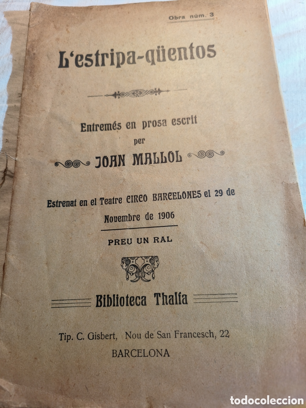 Libros antiguos: Obra entrem&egrave;s en prosa - Foto 1