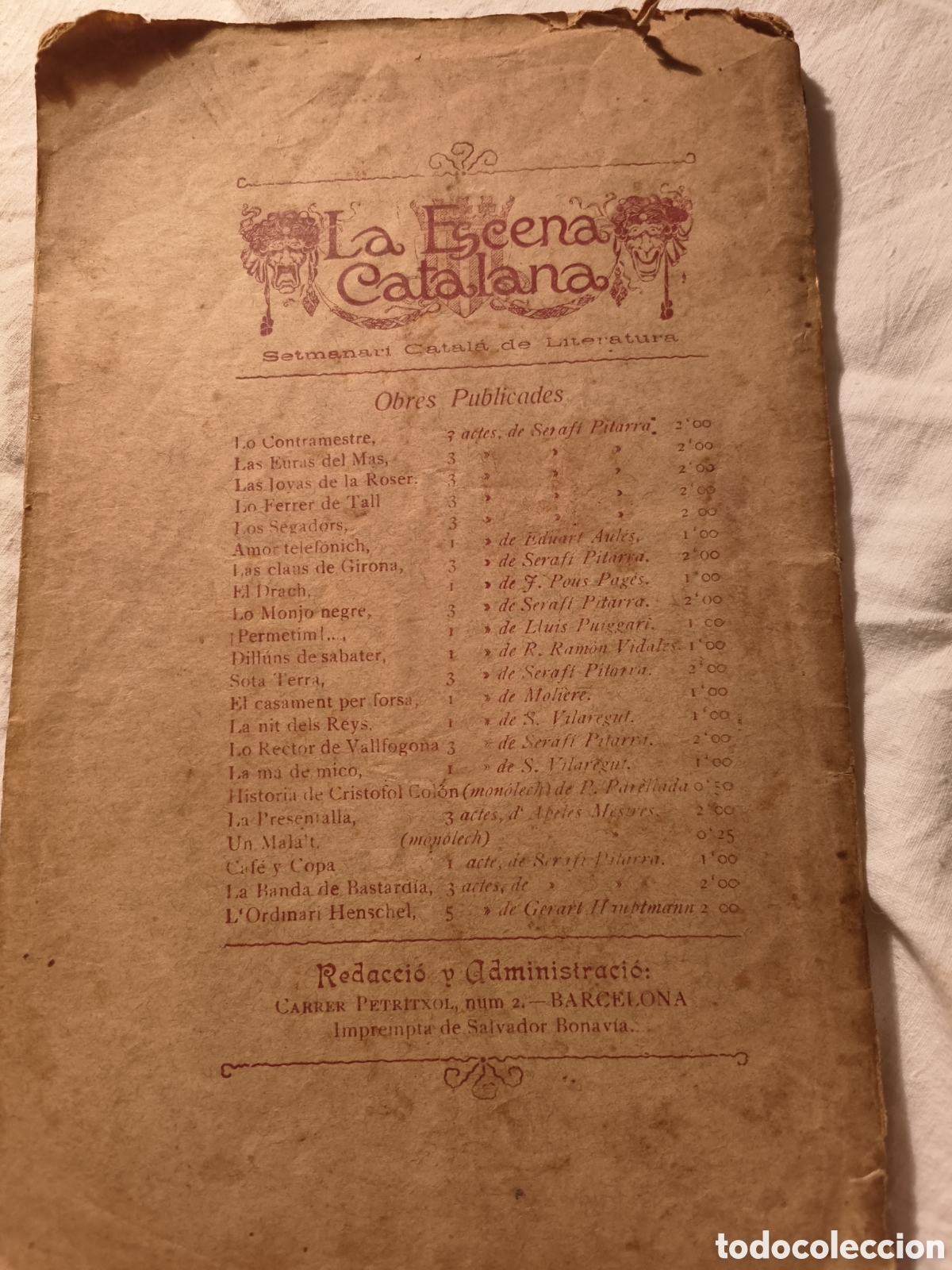 Libros antiguos: 1908 Gerhart Hauptmann - Foto 2