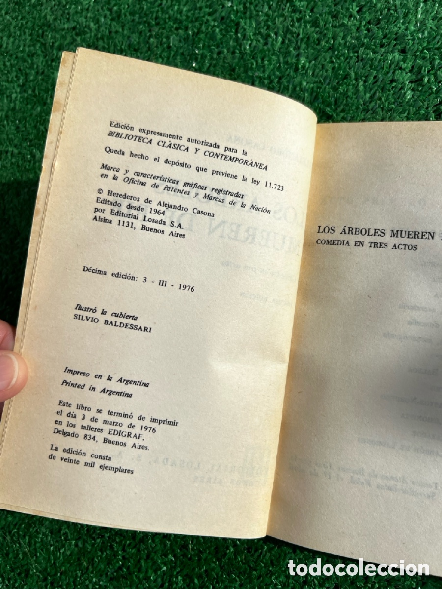 Libros antiguos: Los &aacute;rboles mueren de pie - Foto 3