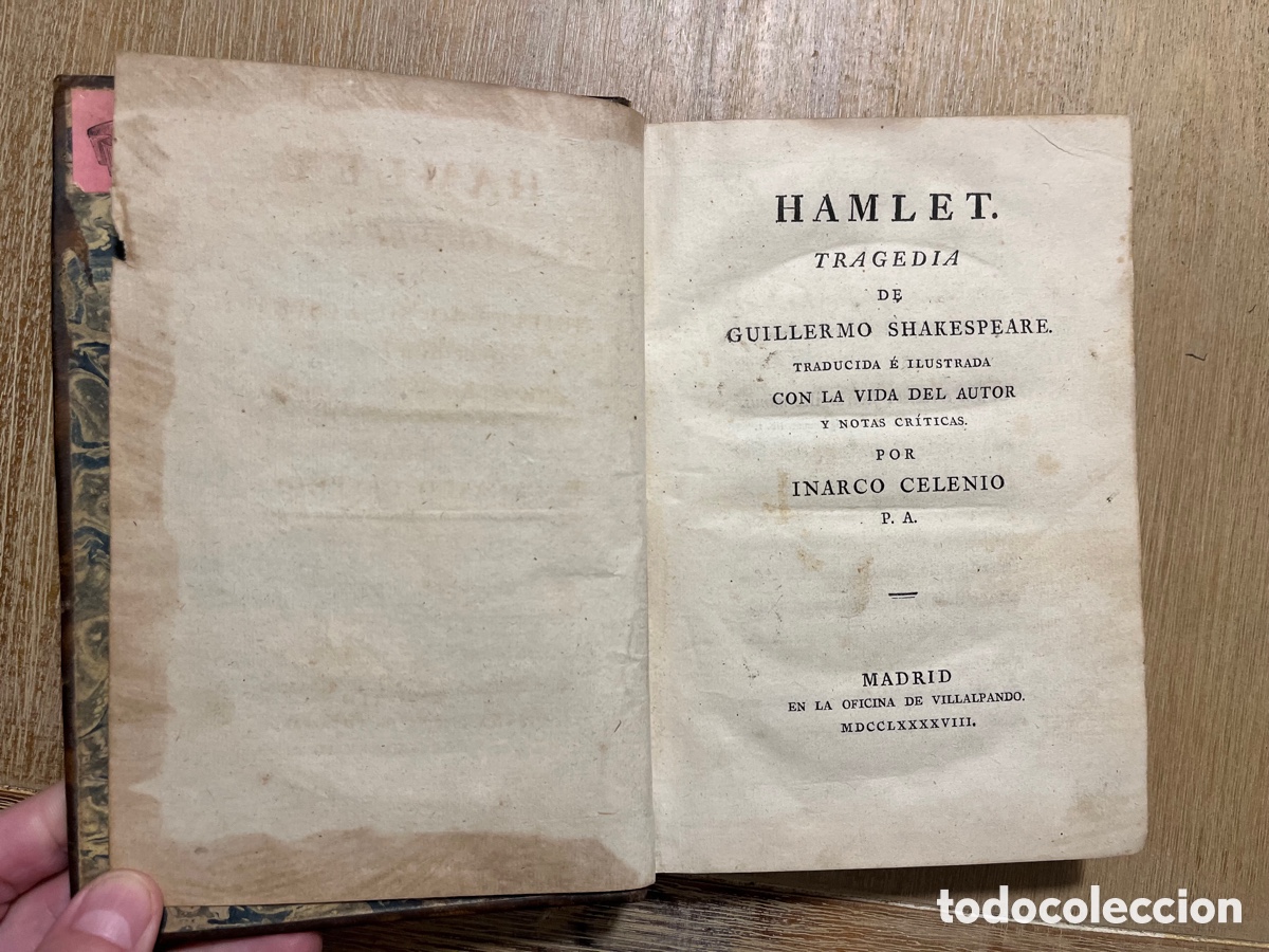 Libros antiguos: Inarco Celenio Hamlet - Foto 4