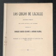 Libros antiguos: GARCIA ALVAREZ, ENRIQUE Y PLAÑIOL, A: LOS CHICOS DE LACALLE. 1914 PRIMERA EDICIÓN
