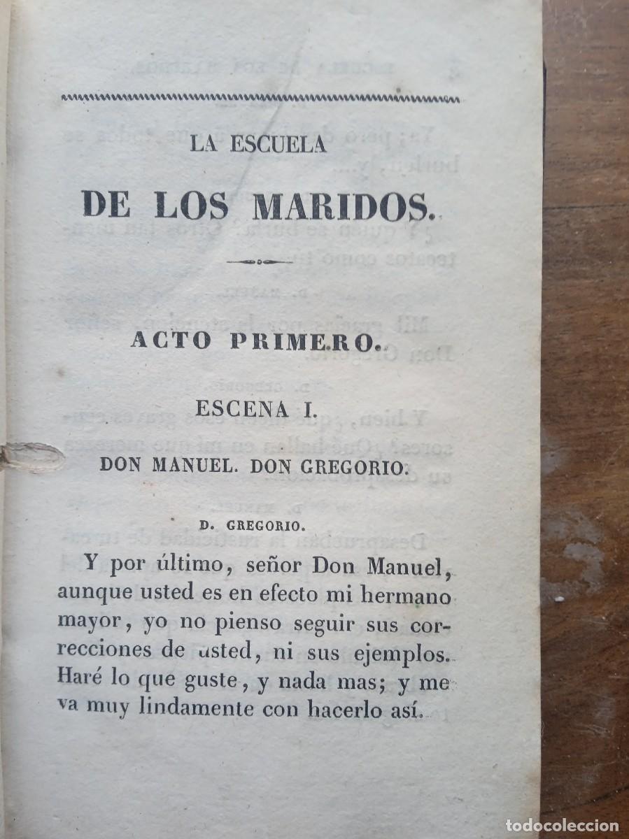 Libros antiguos: Obras dram&aacute;ticas y l&iacute;ricas Moratin 1834 - Foto 5