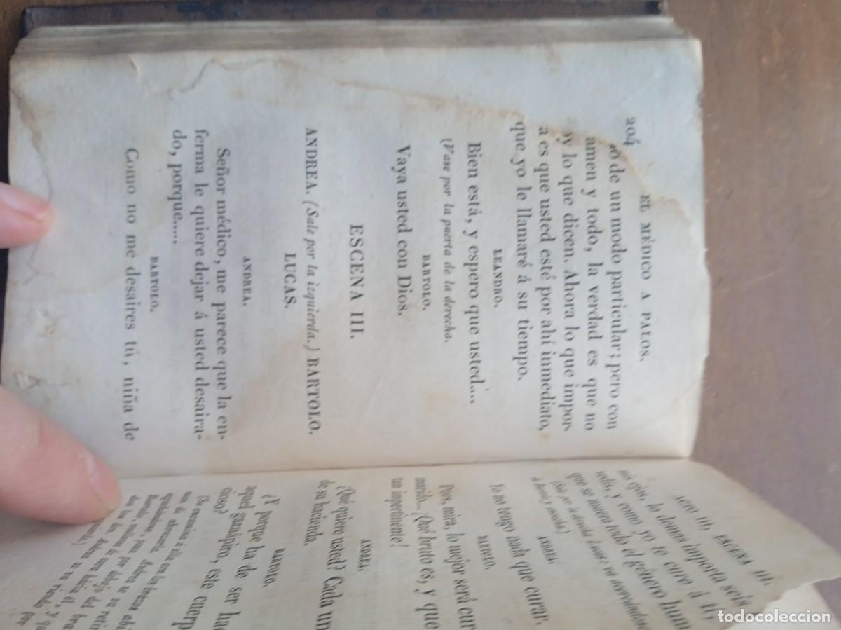 Libros antiguos: Obras dram&aacute;ticas y l&iacute;ricas Moratin 1834 - Foto 8