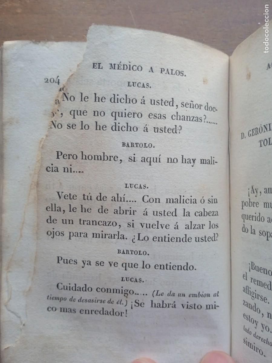 Libros antiguos: Obras dram&aacute;ticas y l&iacute;ricas Moratin 1834 - Foto 9