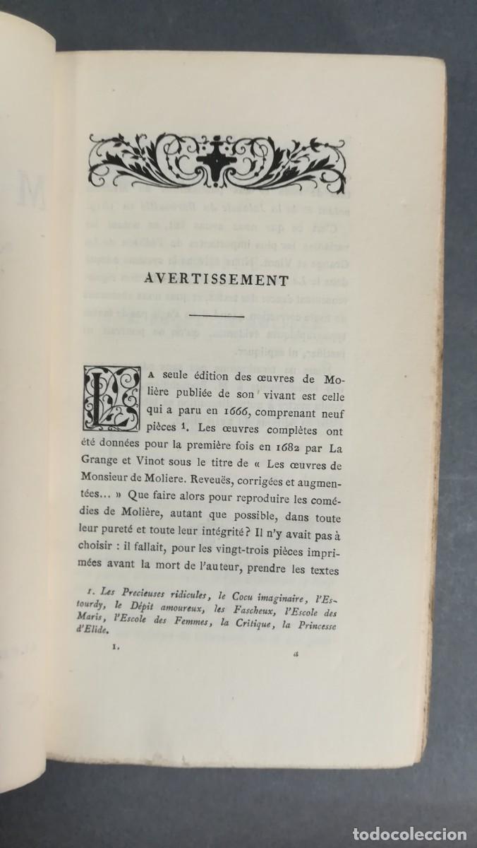 Libros antiguos: EUVRES DE MOLIERE. OBRAS DE MOLIERE - Foto 15