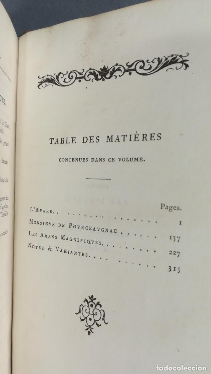 Libros antiguos: EUVRES DE MOLIERE. OBRAS DE MOLIERE - Foto 19
