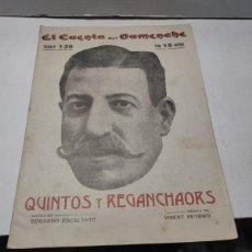 Libros antiguos: EL CUENTO DEL DUMENCHE - QUINTOS Y REGANCHAORS - N°139 DE 1916 POR EDUARDO ESCALANTE