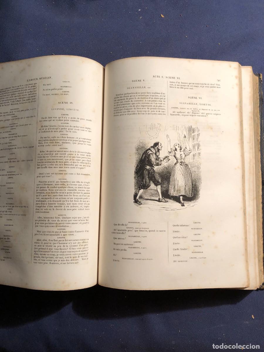 Libros antiguos: MOLIERE: - OEUVRES - (DIBUJOS DE TONY JOHANNOT) (1844) - Foto 6