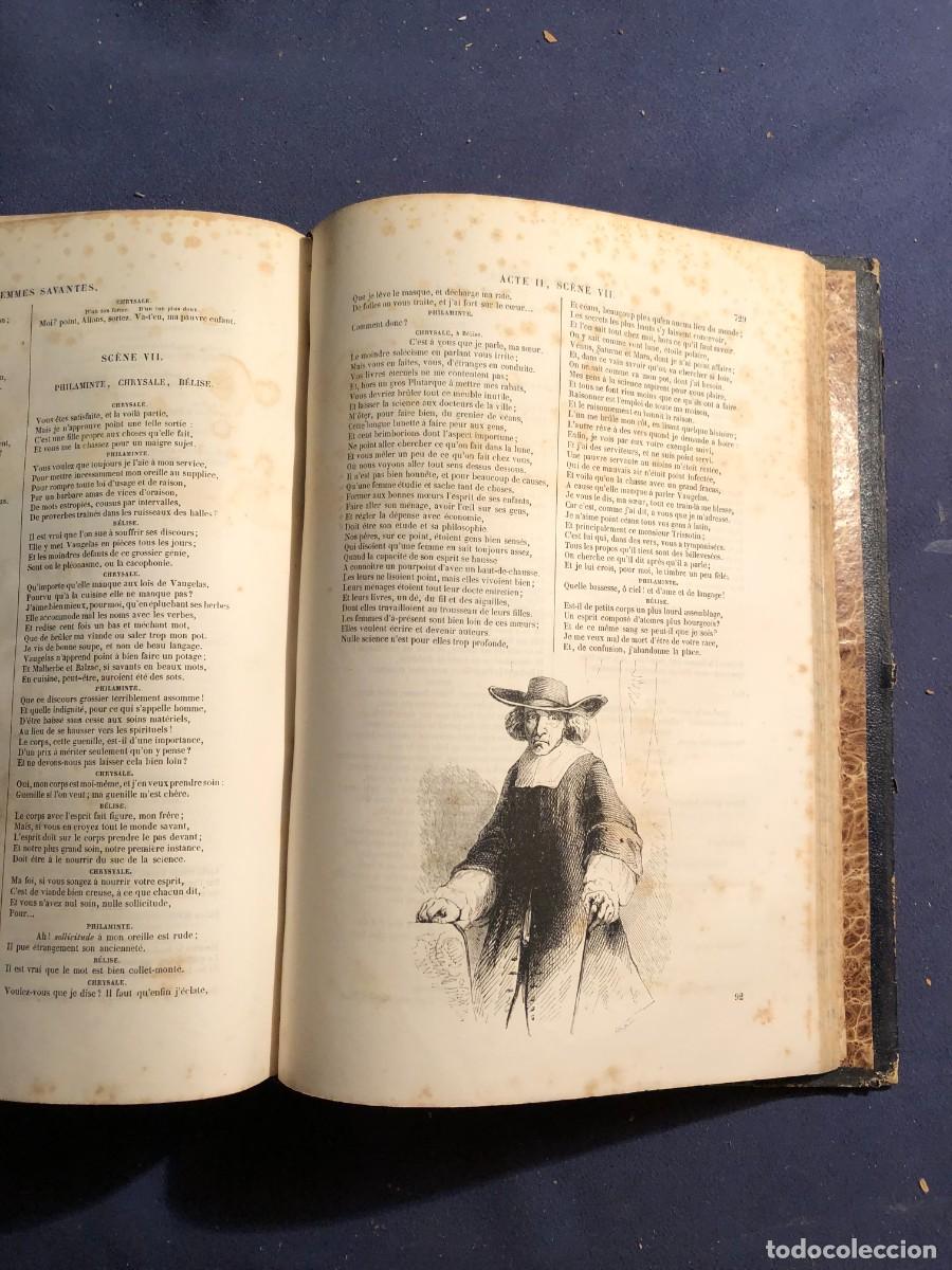 Libros antiguos: MOLIERE: - OEUVRES - (DIBUJOS DE TONY JOHANNOT) (1844) - Foto 7