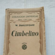 Libros antiguos: CIMBELINO/W. SHAKESPEARE/1934