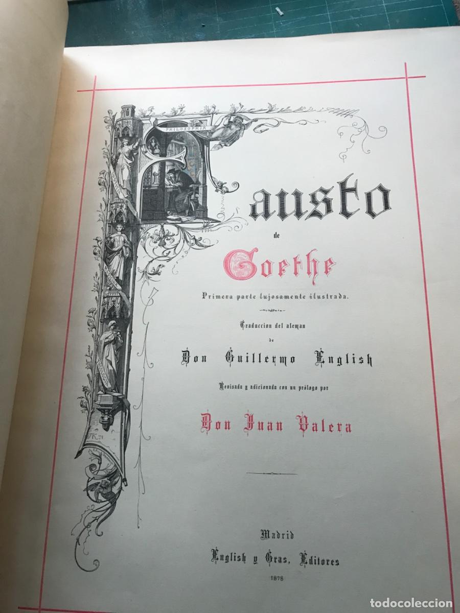 Libros antiguos: Fausto de Goethe&hellip;&hellip;&hellip;&hellip;.. - Foto 2