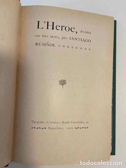 Libros antiguos: LHEROE - SANTIAGO RUSI&Ntilde;OL - Foto 4