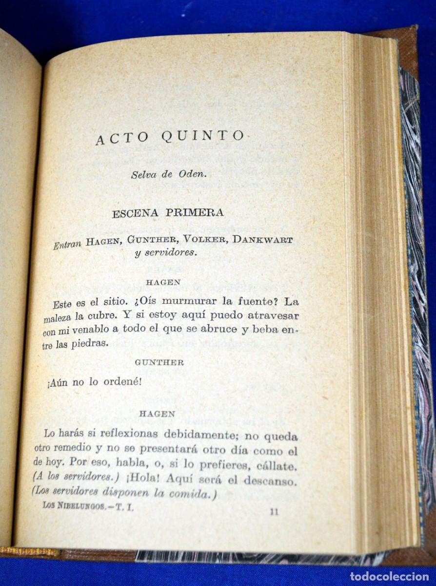 Libros antiguos: LOS NIBELUNGOS (Tragedia) - Foto 4