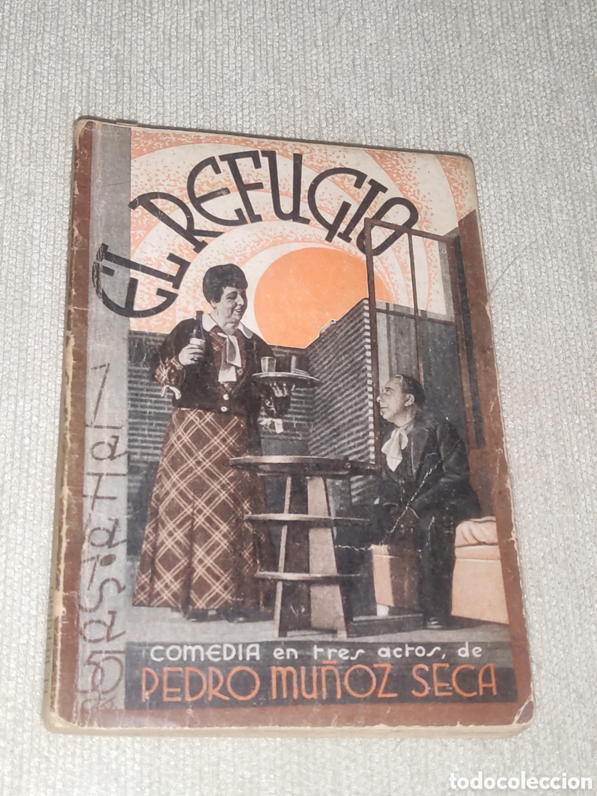 Libros antiguos: El Refugio.... Comedia de Pedro Mu&ntilde;oz Seca. - Foto 2