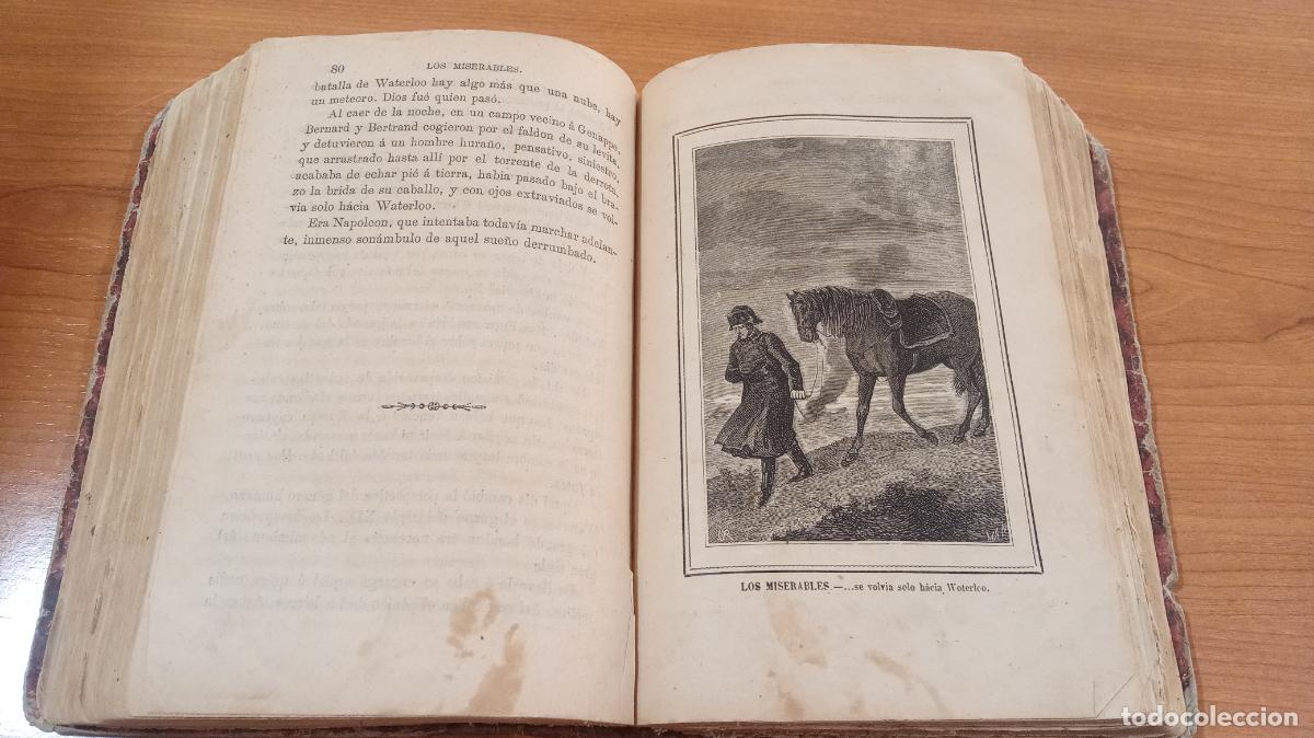 Libros antiguos: LOS MISERABLES. 1 - 2. CON ALGUNAS L&Aacute;MINAS - Foto 2