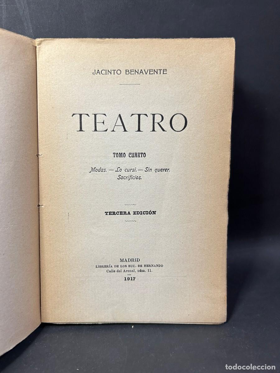Libros antiguos: JACINTO BENAVENTE - TEATRO - 1917 - Foto 3