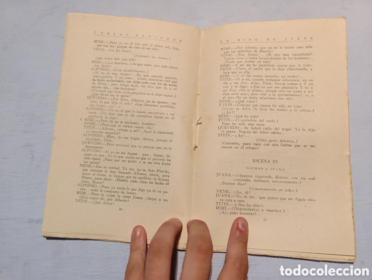 Libros antiguos: CARLOS ARNICHES. LA RISA DE JUANA. Madrid 1925 - Foto 3