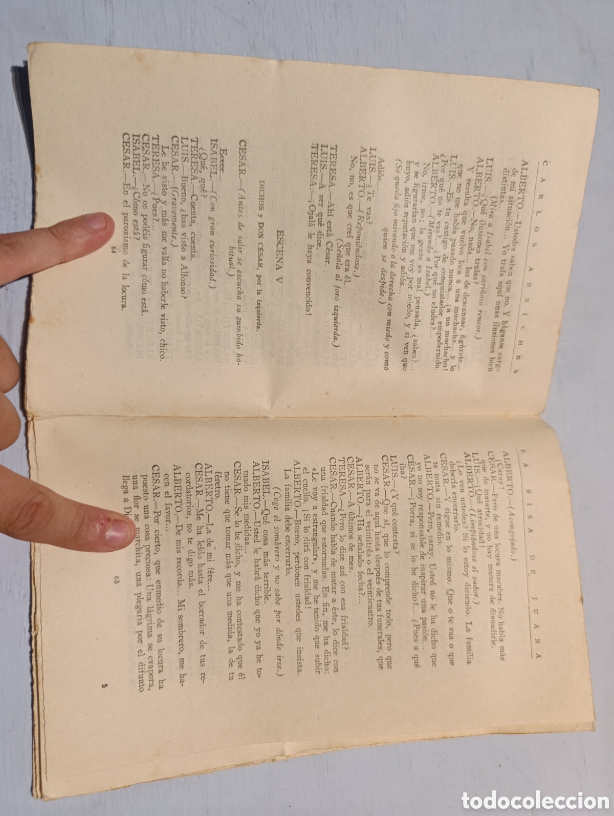 Libros antiguos: CARLOS ARNICHES. LA RISA DE JUANA. Madrid 1925 - Foto 5