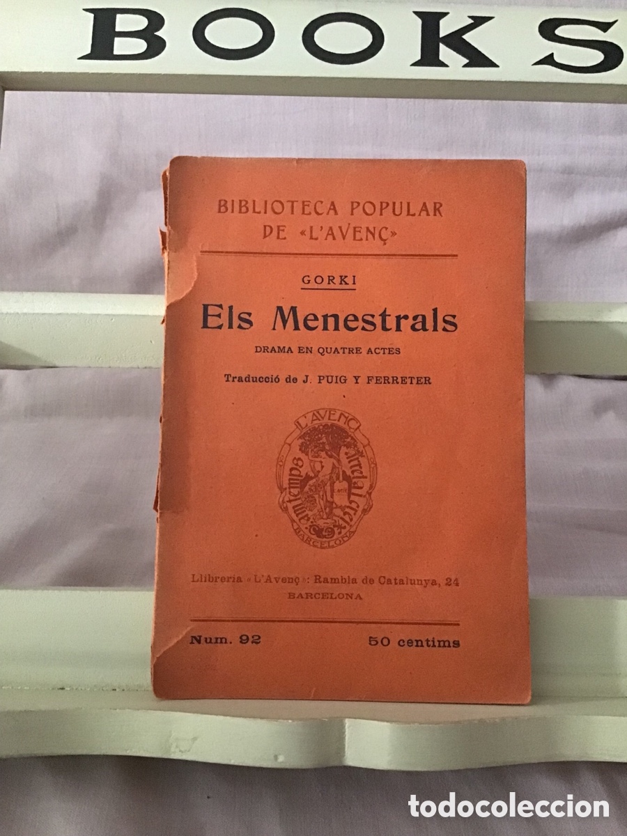Libros antiguos: ELS MENESTRALS - GORKI - Foto 1