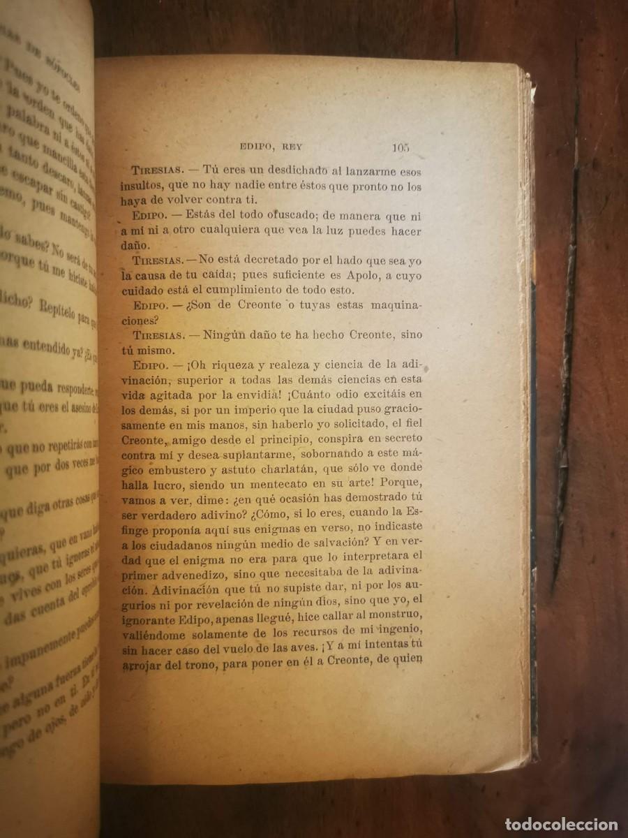 Libros antiguos: S&Oacute;FOCLES. Las siete tragedias de S&oacute;focles - Foto 3