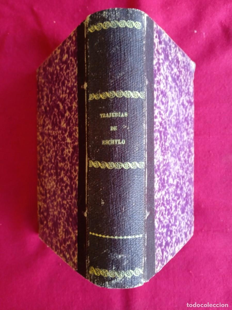 Libros antiguos: Libro antiguo Plutarco Las siete tragedias de Eschylo 1880 - Foto 1
