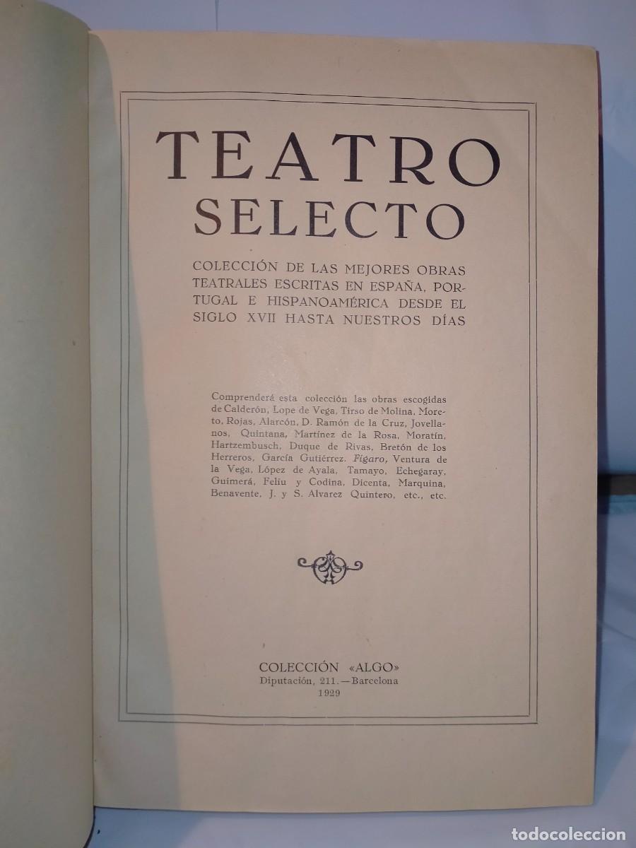 Libros antiguos: VV.AA. TEATRO SELECTO .COLECCI&Oacute;N &rdquo;ALGO&rdquo; - Foto 1