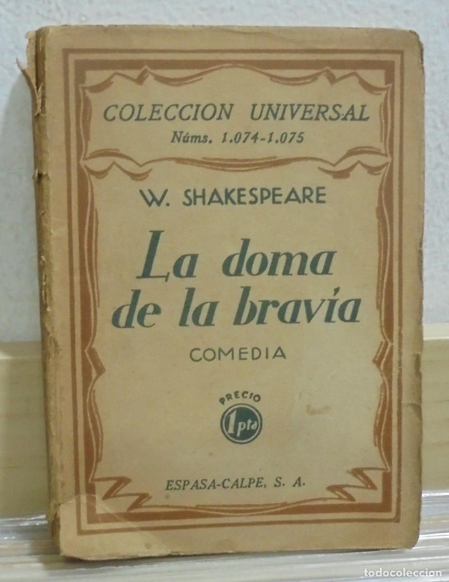 Libros antiguos: La doma de la brav&iacute;a. W. Shakespeare - Foto 1