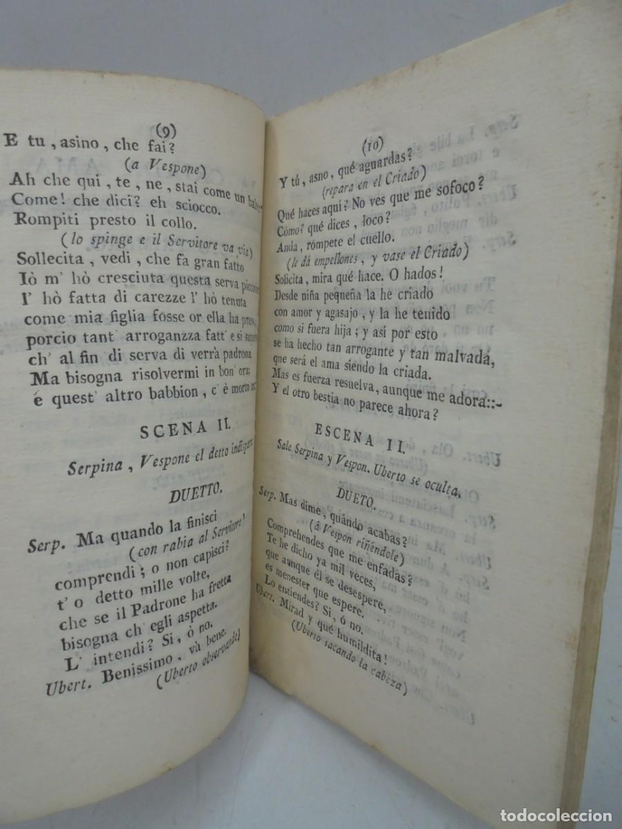 Libros antiguos: LA CRIADA AMA. COMPOSICION DRAMATICA EN DOS ACTOS. 1786. PAGS : 50. - Foto 5