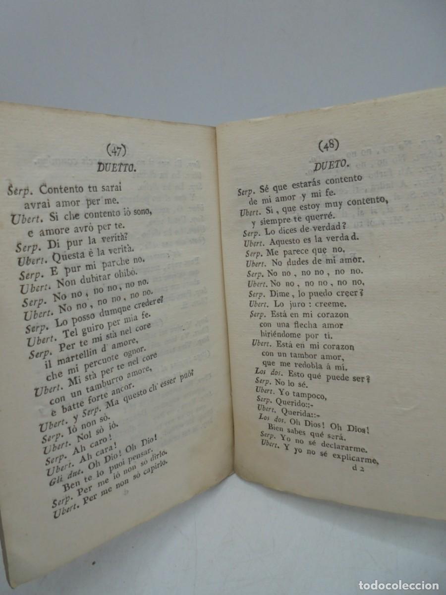 Libros antiguos: LA CRIADA AMA. COMPOSICION DRAMATICA EN DOS ACTOS. 1786. PAGS : 50. - Foto 6